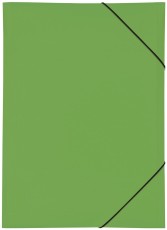 Pagna® Gummizugmappe A3 grün PP 3 Einschlagklappen Sammelmappe grün A3 Gummizug langlebiges PP