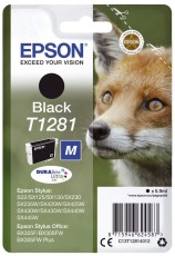 Epson Original Epson Tintenpatrone schwarz (C13T12814012,T1281,T12814012) Original Tintenpatrone 5