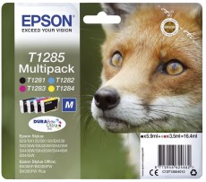 Epson Original Epson Tintenpatrone MultiPack Bk,C,M,Y (C13T12854012,T1285,T12854012) Original