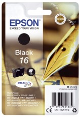 Epson Original Epson Tintenpatrone schwarz (C13T16214012,16,T1621,T16214012) Original Tintenpatrone