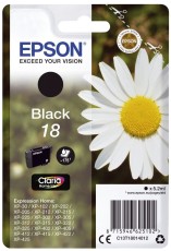 Epson Original Epson Tintenpatrone schwarz (C13T18014012,18,T1801,T18014012) Original Tintenpatrone