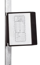 Durable Sichttafelsystem VARIO® MAGNET WALL 10 - Wandset, 10 Sichttafeln A4, schwarz VARIO® A4