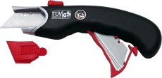 WEDO® Cutter Safety Profi - schwarz/rot, inkl. 5 Ersatzklingen Rechts- und Linkshänder geeignet