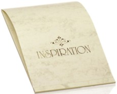 Rössler Papier Briefblock Inspiration - A4, 40 Blatt, chamois marmora Design Briefblock Inspiration
