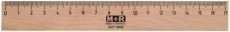 Standardgraph Holzlineal - 17 cm Mindestabnahmemenge 20 Stück. Holzlineal 17 cm