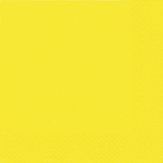 Atelier Serviette Zelltuch - 25 x 25 cm, uni gelb Servietten gelb 25 x 25 cm 3-lagig Zelltuch