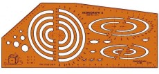 Standardgraph Axonograph II Dimetric Schablone 210 x 110 mm 4 - 90 mm