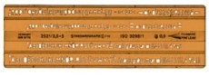 Standardgraph Isonorm-Schriftschablone 2521 Schablone ISONORM, Typ B,  gerade Mittelschrift