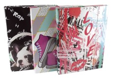 DONAU Heftbox Teens Girls - A4, sortiert Dokumentenbox A4 Gummizug ca. 300 Blatt
