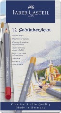 FaberCastell Goldfaber Aqua Aquarellstift - 12er Metalletui Aquarellstift Aquarellstift sechskant