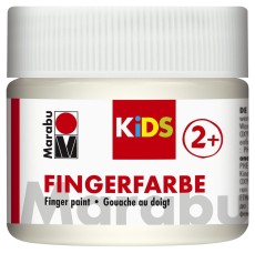 Marabu Fingerfarbe Kids - 100 ml, weiß Fingerfarben weiß 100 ml auf Wasserbasis