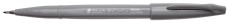Pentel® Kalligrafiestift Sign Pen Brush - Pinselspitze, grau Kalligrafiestift grau 0,2 - 2,0 mm
