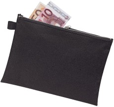 Veloflex® Bank- / Transporttasche - für A5, Stoff, schwarz Reißverschlusstasche schwarz Stoff