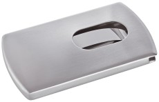 SIGEL Visitenkarten-Etui Snap - 101 x 60 x 13 mm, silber Visitenkartenetui silber max. 12 Stück