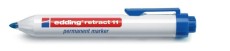 Edding Permanentmarker Retract 11 - 1,5 - 3 mm, blau Permanentmarker blau 1,5 - 3 mm Rundspitze Ja