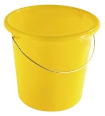 Eimer - Plastik, rund, 10 Liter, gelb Wischeimer gelb 10 Liter 28,5 cm 27,5 cm