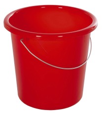 Eimer - Plastik, rund, 10 Liter, rot Wischeimer rot 10 Liter 28,5 cm 27,5 cm