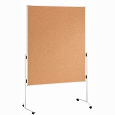 Franken Moderationstafel ECO - 120 x 150 cm, braun/Kork, mit Rollen Moderationstafel 120 cm 150 cm