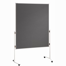 Franken Moderationstafel ECO - 120 x 150 cm, grau/Filz, mit Rollen Moderationstafel 120 cm 150 cm