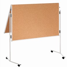 Franken Moderationstafel ECO - 120 x 150 cm, braun/Kork, mit Rollen Moderationstafel 120 cm 150 cm