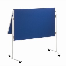 Franken Moderationstafel ECO - 120 x 150 cm, blau/Filz, mit Rollen Moderationstafel 120 cm 150 cm