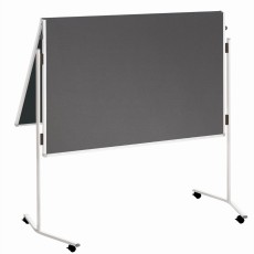 Franken Moderationstafel ECO - 120 x 150 cm, grau/Filz, mit Rollen Moderationstafel 120 cm 150 cm