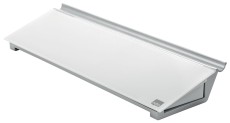 nobo® Glas Memoboard Diamond - 46 x 6 x 15 cm, weiß für den Schreibtisch Magnettafel weiß 46 cm