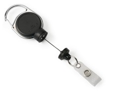 Durable Ausweishalter JOJO EXTRA STRONG - Aufrollmechanismus ca. 60 cm, schwarz Ausweishalter
