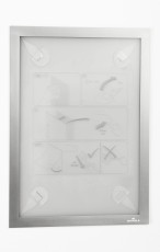 Durable Info-Rahmen DURAFRAME® WALLPAPER - A4, 322 x 236 mm, silber Informationsrahmen silber A4