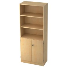 Hammerbacher Regal/Schrank - 5OH, 2OH Türen, Sockelblende, Ahorn/Ahorn, mit Montageservice ahorn