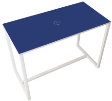 Paperflow Stehtisch EasyDesk - 150 x 110 x 75 cm, weiß/blau nicht höhenverstellbar Stehtisch 75 cm