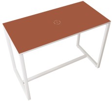 Paperflow Stehtisch EasyDesk - 150 x 110 x 75 cm, weiß/rot nicht höhenverstellbar Stehtisch 150 cm