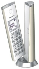 Panasonic Telefon KX-TGK220GB - schnurloses, champagner Telefon champagner