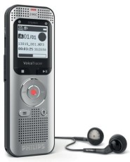 Philips Diktiergerät Digital Voice Tracer 2050 - 8 GB, silber Diktiergerät
