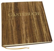DFW Gästebuch - braun, 270 Seiten, blanko, Einband Papyrus Gästebuch neutral 270 cremefarben 25 cm
