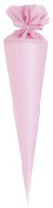 Goldbuch Bastelschultüte Buntkarton rosa 70 cm Bastelschultüte Mädchen rosa kein Motiv 70 cm rund