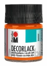 Marabu Decorlack Acryl - Orange 013, 50 ml Decorlack orange 50 ml