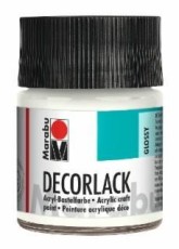 Marabu Decorlack Acryl - weiß 070, 50 ml Decorlack weiß 50 ml