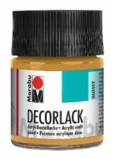 Marabu Decorlack Acryl - Metallic-Gold 784, 50 ml Decorlack Metallic-Gold 50 ml