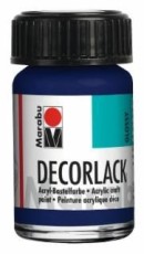Marabu Decorlack Acryl - Dunkelblau 053, 15 ml Decorlack 15 ml dunkelblau