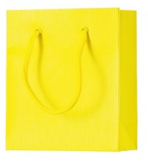 Stewo Geschenktragetasche One Colour - 12 x 14 x 6 cm, gelb Mindestabnahmemenge - 10 Stück. neutral