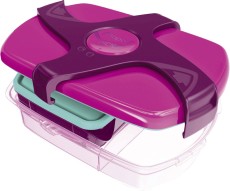 Maped® picnik Brotbox Kids CONCEPT - pink, 253 x 80 x 188 mm 3 Fächer, abnehmbarer Drehverschluss