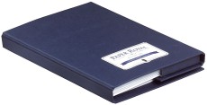 Rössler Papier Paper Royal Briefpapiermappe - blau, 15/15, A5/C6, weiß gerippt Briefpapiermappe