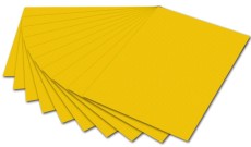 Folia Tonpapier - 50 x 70 cm, goldgelb Mindestabnahmemenge - 10 Blatt Tonpapier goldgelb 50 x 70 cm