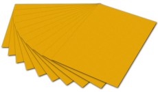 Folia Tonpapier - 50 x 70 cm, dunkelgelb Mindestabnahmemenge - 10 Blatt Tonpapier dunkelgelb