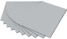 Folia Tonpapier - A4, silber Mindestabnahmemenge - 100 Blatt Tonpapier silber 21 x 29,7 cm 130 g/qm