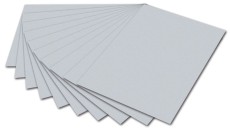 Folia Tonpapier - A4, hellgrau Mindestabnahmemenge - 100 Blatt Tonpapier hellgrau 21 x 29,7 cm