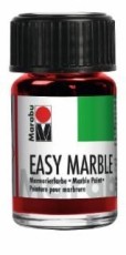 Marabu easy marble - Rubinrot 038, 15 ml Marmorierfarbe rubinrot 15 ml Wetterfest & Lichtbeständig