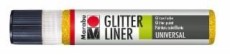 Marabu Glitter-Liner - Gelb 519, 25 ml Glitter-Liner Gelb auf Wasserbasis 25 ml