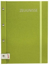 Roth Zeugnismappe - 12 Hüllen, grün Zeugnismappe grün 24 x 31,5 cm 12 Buchleineinband